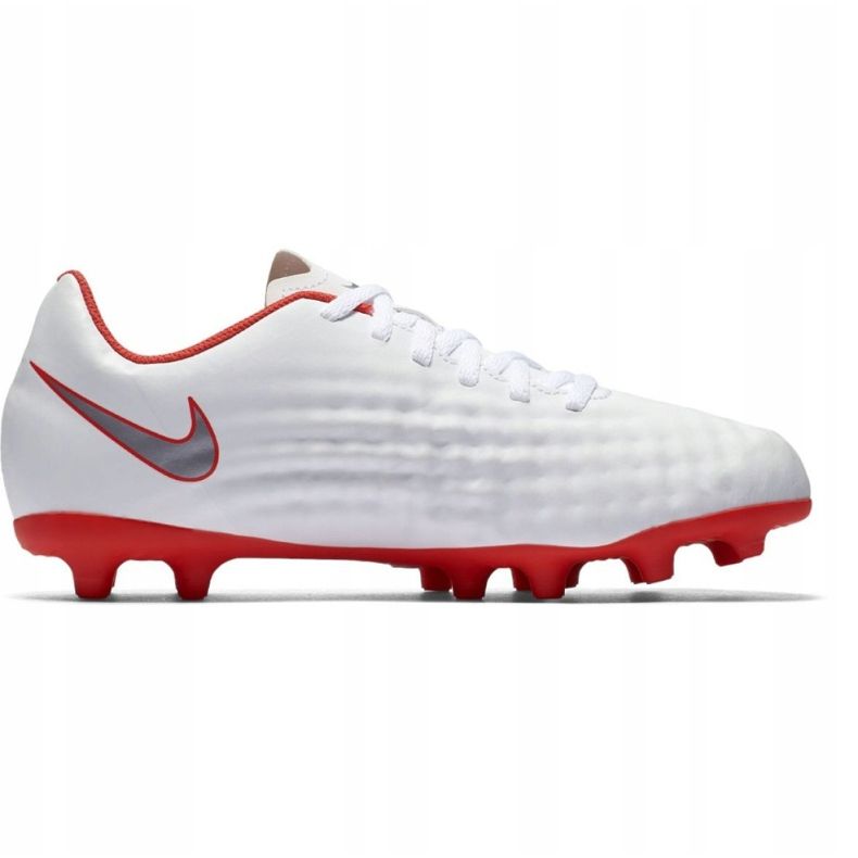 Valkoiset Nike Magista Obra 2 Club Fg Jr AH7314 107 kengät valkoinen valkoinen 1