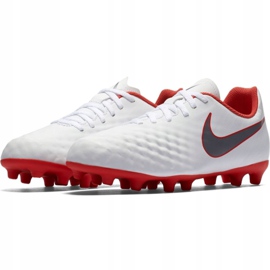 Valkoiset Nike Magista Obra 2 Club Fg Jr AH7314 107 kengät valkoinen valkoinen 2