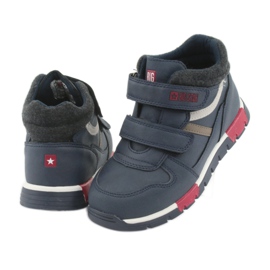 Velcro -urheilukengät Big Star 374065 tummansininen valkoinen punainen 4