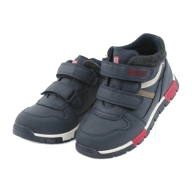 Velcro -urheilukengät Big Star 374065 tummansininen valkoinen punainen 3
