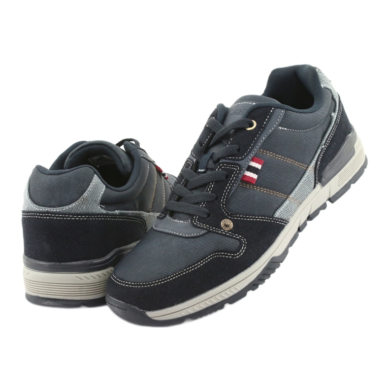 American Club AA08 tummansiniset urheilukengät laivastonsininen harmaa 3