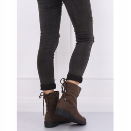 Vihreät naisten saappaat khaki 7378-PA Green 1