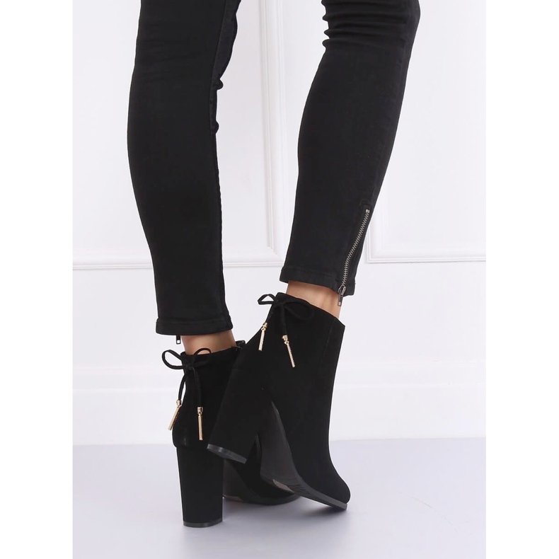 Tyylikkäät mustat korkokengät NS055P Musta 1