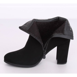 Tyylikkäät mustat korkokengät NS055P Musta 2