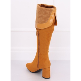 Hunajaiset korkokengät YQ215 Keltainen 2