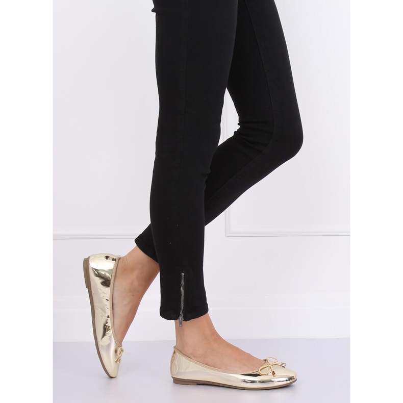 Metalliset kultaiset ballerinat 9988-139 Kulta kultainen 2