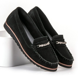 Filippo Mukavat nahkaiset Loaferit musta 1
