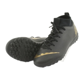 Nike Mercurial SuperflyX 6 Academy Gs Tf Jr AH7344-077 jalkapallokengät musta 4
