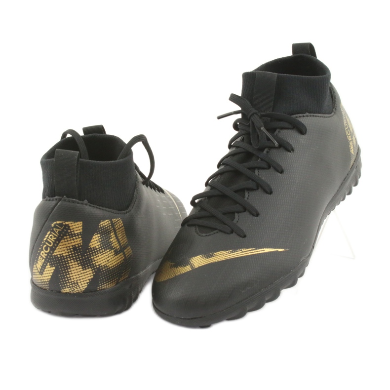 Nike Mercurial SuperflyX 6 Academy Gs Tf Jr AH7344-077 jalkapallokengät musta 3