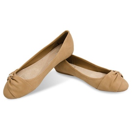 Ballerinat, joissa rusetti 6554 Khaki monivärinen 1