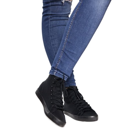 Korkeavartiset tennarit Lycra B113B Musta 1