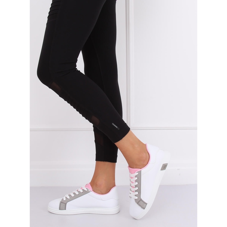 Naisten lenkkarit W-3116 Harmaa valkoinen 1