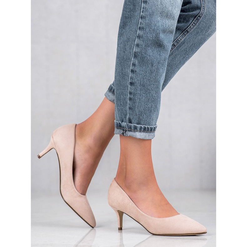 Ideal Shoes Mukavat pumput nastassa ruskea 2