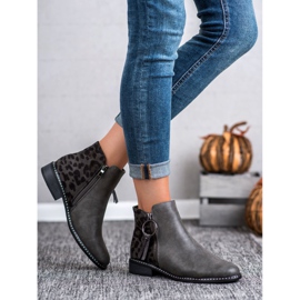 Filippo Tyylikkäät saappaat vetoketjulla harmaa 1