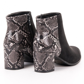 Vinceza Animal Print Boot musta keltainen 2