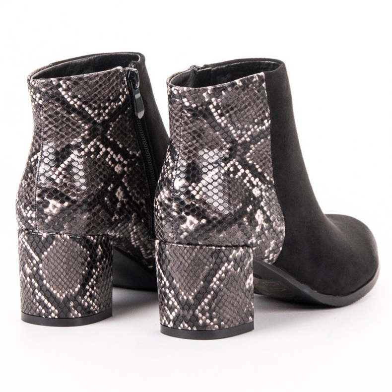 Vinceza Animal Print Boot musta keltainen 2
