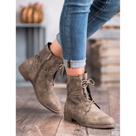 Groto Gogo Muodikkaat sidotut saappaat vihreä 1