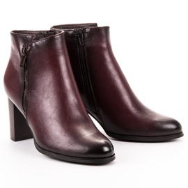 W. Potocki Burgundin korkokengät nilkkurit punainen 1