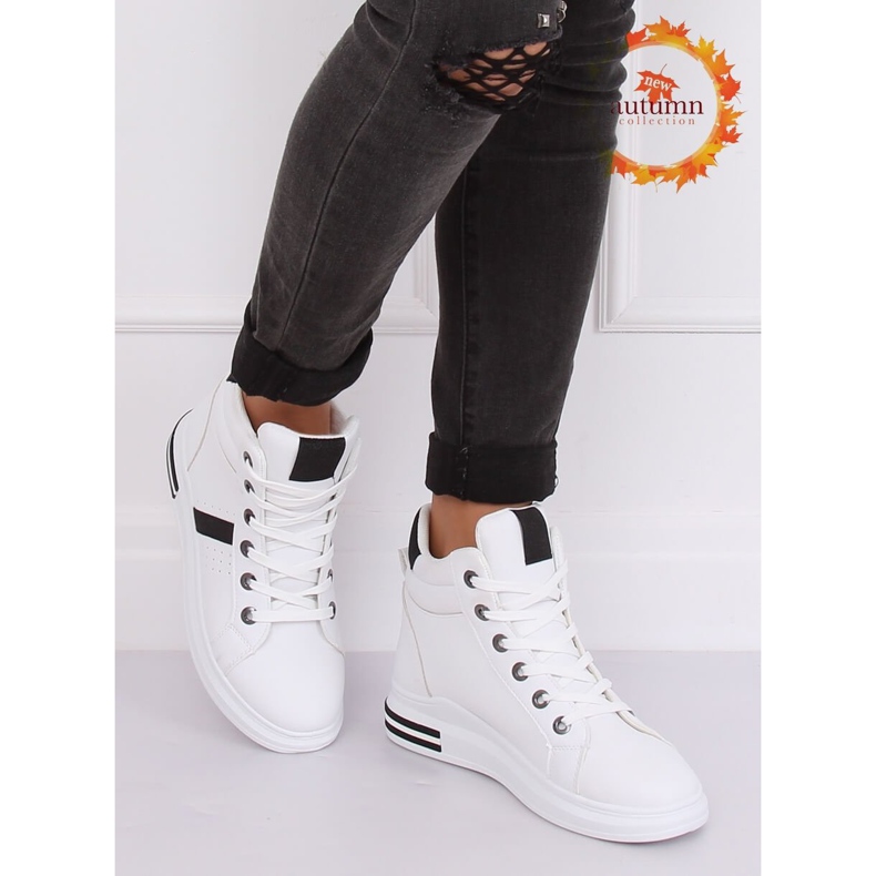 Valkoiset CB-19078 WHITE / BLACK lenkkarit valkoinen 1