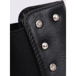 Mustat Chelsea -saappaat mustilla nastoilla HQ927 Musta 2