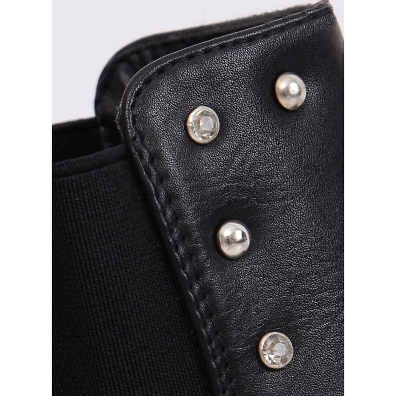 Mustat Chelsea -saappaat mustilla nastoilla HQ927 Musta 2