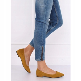 Keltainen RC-76 Keltaiset ballerinat mantelivarpailla 1