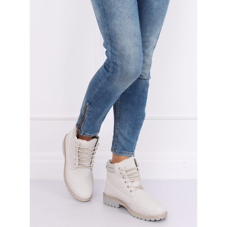 Naisten harmaat puukengät W-3033 Harmaa 1