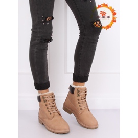 Naisten puukengät, beige ja vaaleanpunainen, 1121-PA Pink 1