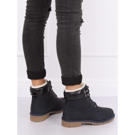 Naisten tummansiniset eristetyt puukengät 1121-PA DK.BLUE laivastonsininen 1