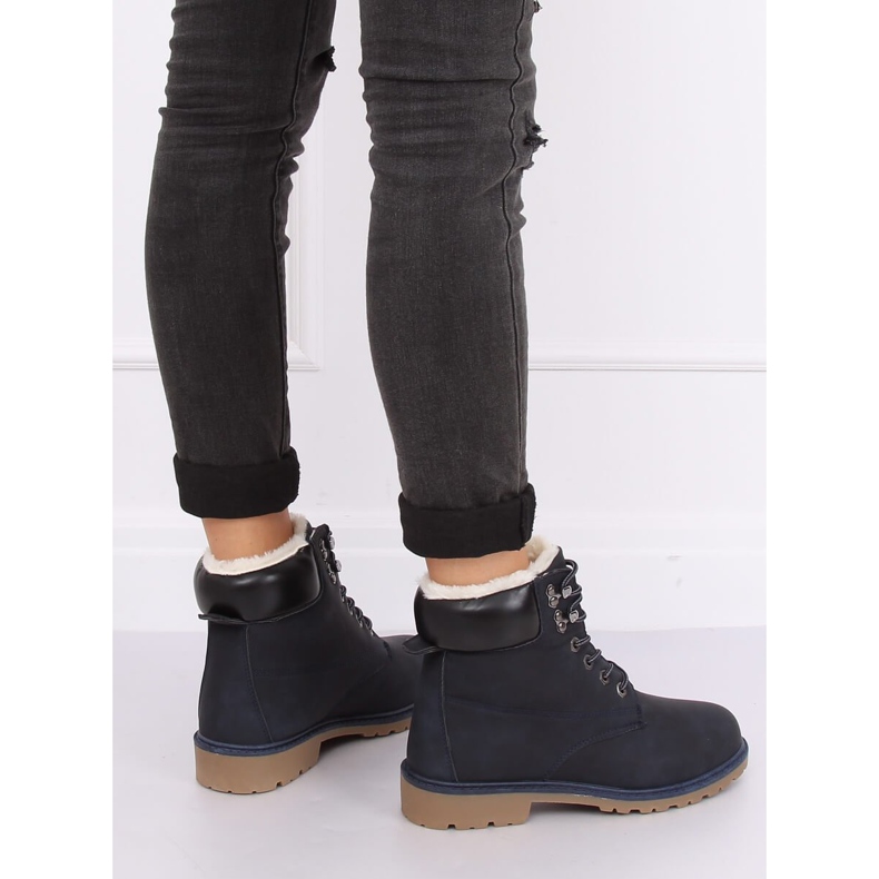 Naisten tummansiniset eristetyt puukengät 1121-PA DK.BLUE laivastonsininen 1