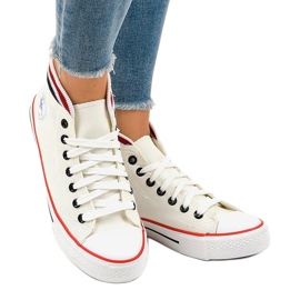 Klassiset valkoiset nauhoitetut lenkkarit W01 valkoinen 1