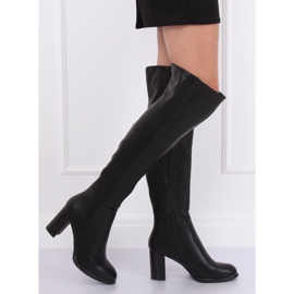 Polven yli saappaat postitse musta F128 musta 2