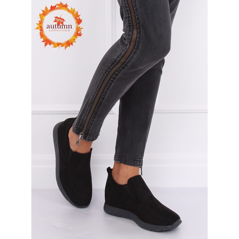 Mustat kengät piilotetulla kiilalla musta ZY-7K67 Musta 1