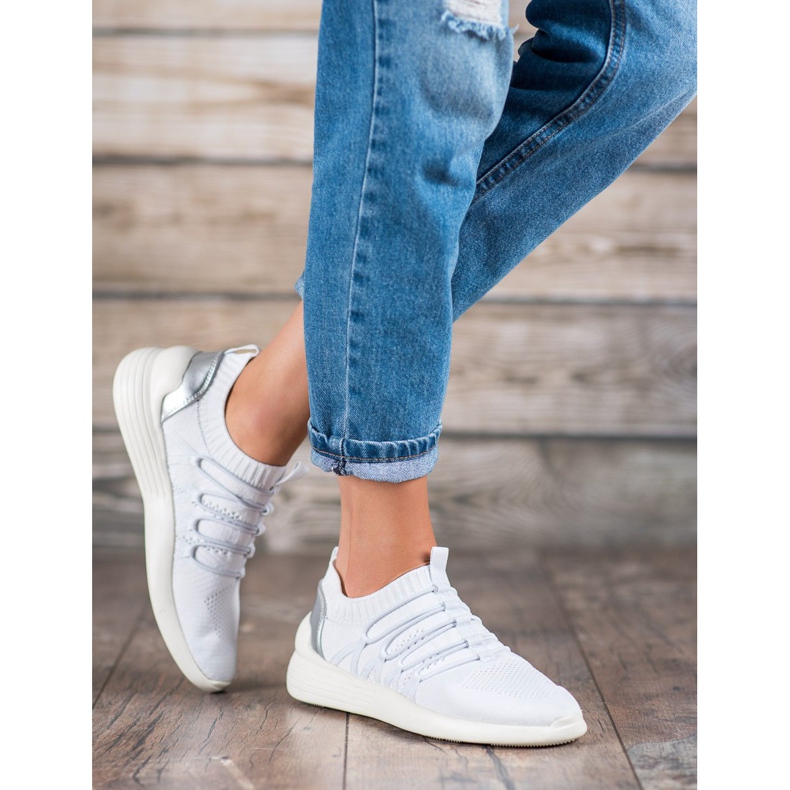 Kylie Slip-On tekstiiliurheilukengät valkoinen 1