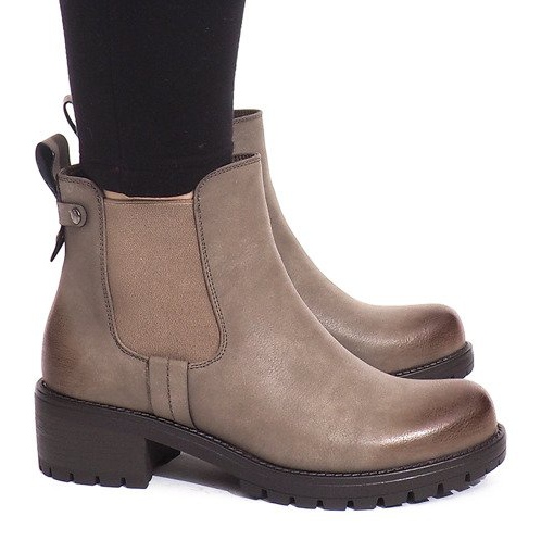 Lämmin saappaat BH56-KB Khaki monivärinen vihreä 1