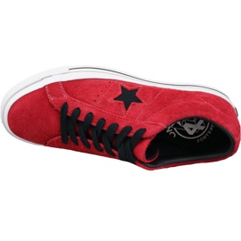 Converse One Star M 163246C punaiset kengät punainen 2