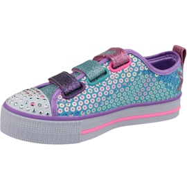Skechers Twinkle Lite Jr 20062L-TQMT siniset kengät sininen monivärinen 1