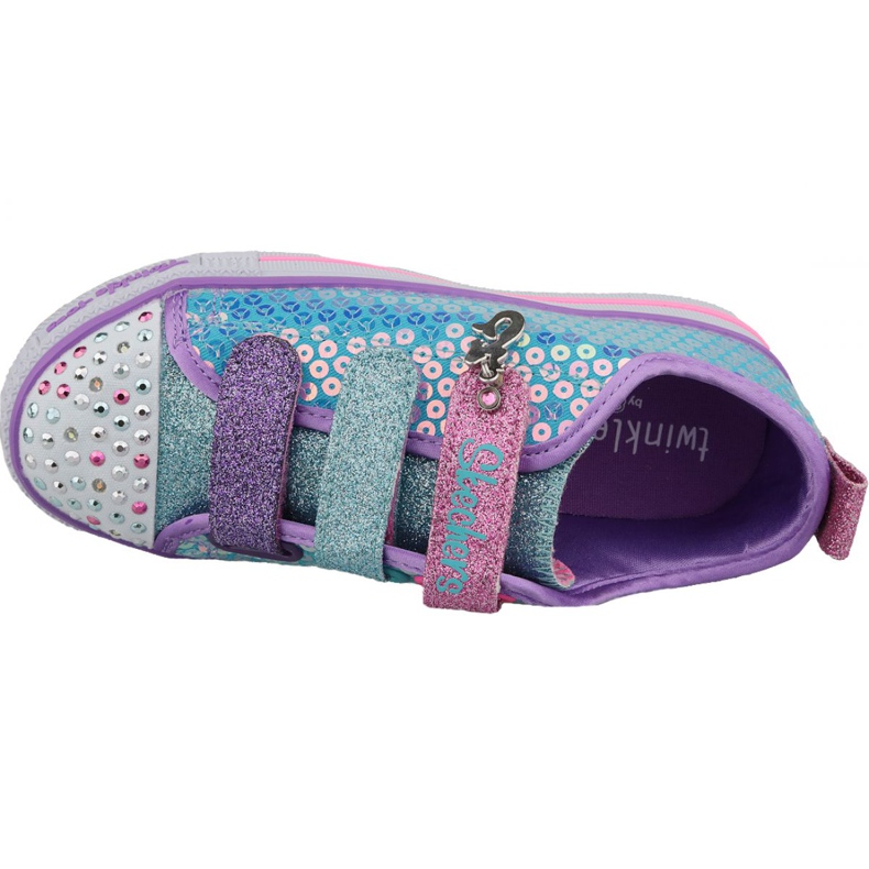 Skechers Twinkle Lite Jr 20062L-TQMT siniset kengät sininen monivärinen 2