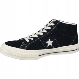 Converse One Star Ox Mid Vintage Suede M 157701C kengät musta 1