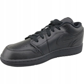Nike Jordan Air 1 Low Bg M 553560-006 mustat kengät 1