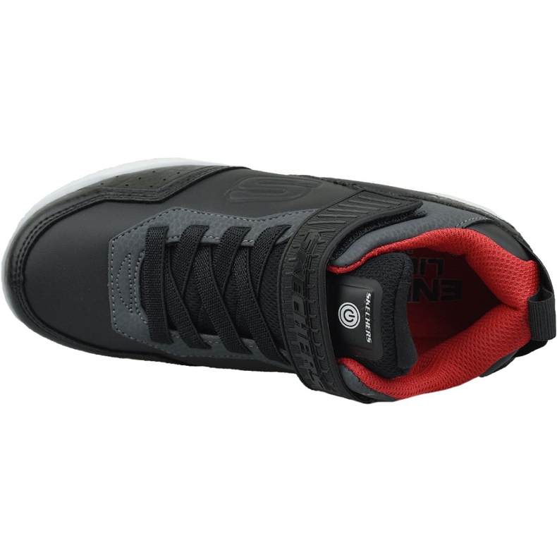 Skechers Energy Lights Jr 90613L-BKRD Kengät musta 2