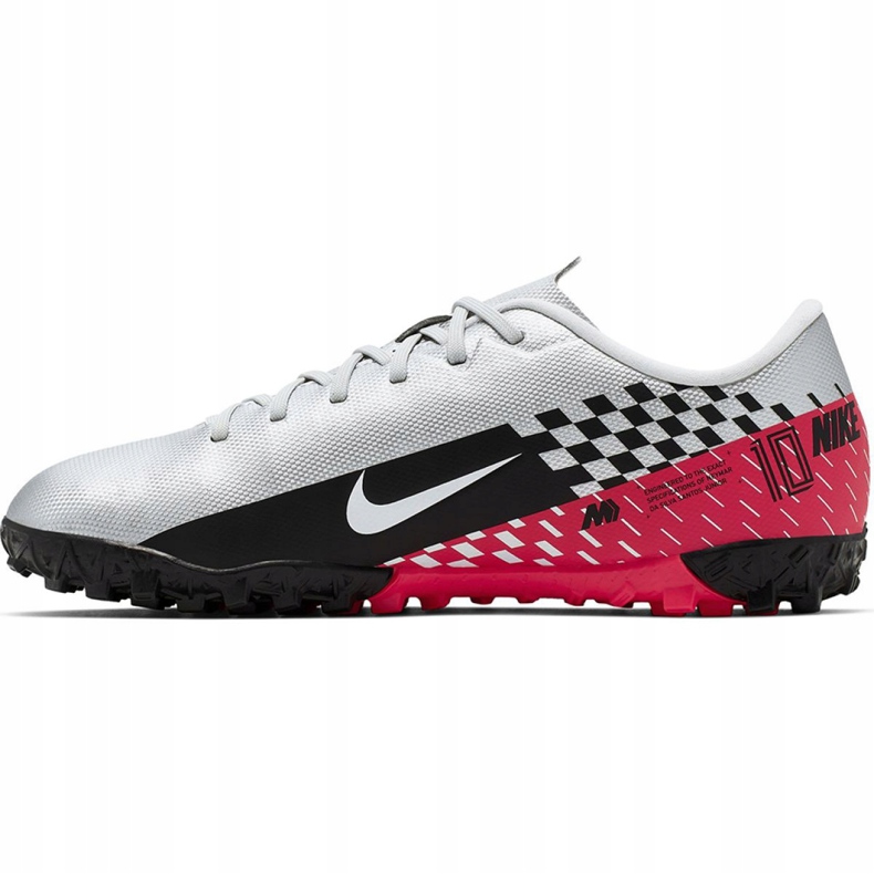 Nike Mercurial Vapor 13 Academy Neymar Tf Jr AT8144-006 jalkapallokengät harmaa valkoinen 2