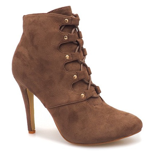 Saappaat korkokenkällä H253 Khaki monivärinen vihreä 1