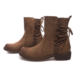 Korkeat saappaat 55435 Khaki monivärinen vihreä 1