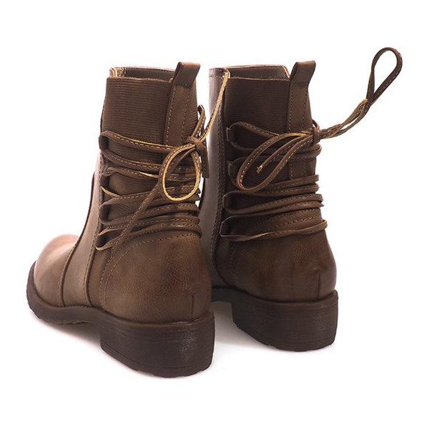 Korkeat saappaat 55435 Khaki monivärinen vihreä 2