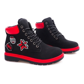 Eristetyt puukengät SJ1679-1 Musta 2