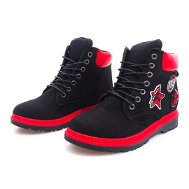 Eristetyt puukengät SJ1679-1 Musta 1