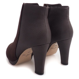 Lämpimät saappaat kantapäässä 1163B-GA Ruskea 2