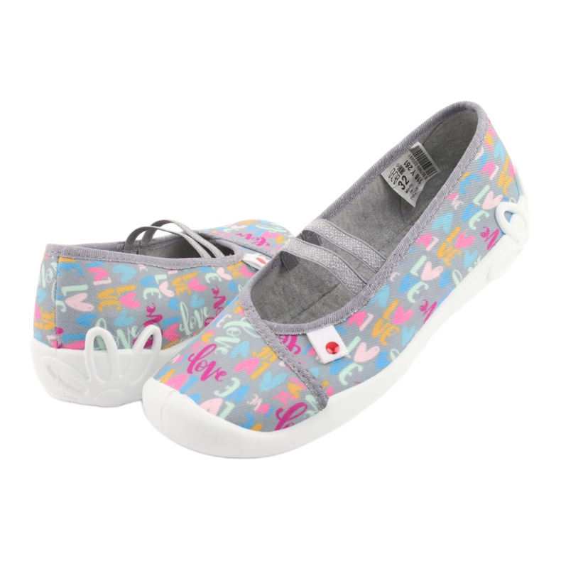 Befado lasten kengät 116Y261 sininen vaaleanpunainen harmaa vihreä keltainen 4