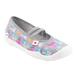 Befado lasten kengät 116Y261 sininen vaaleanpunainen harmaa vihreä keltainen 1